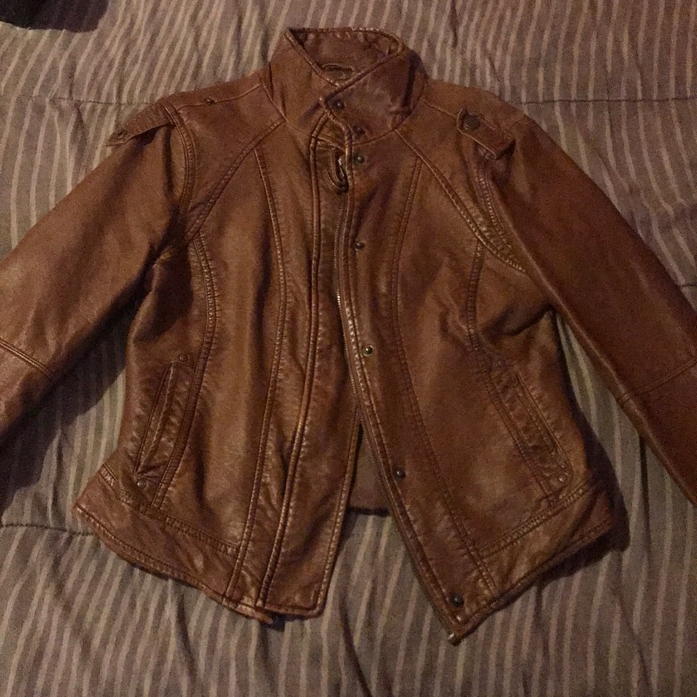 Brown leather Jacket